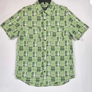 Houston White Kiwi Men's short sleeve button front shirt pockets NWT size 5X